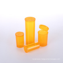Plastic Squeeze Pop Top Vials Hinged Medical Plastic Pill Bottle